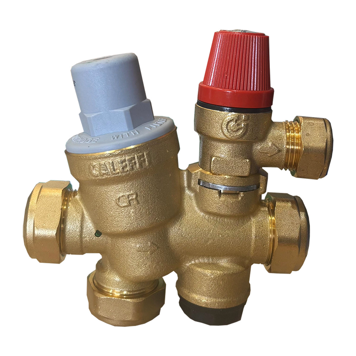 Altecnic Caleffi 1 Piece 3/8 Bar 22mm Copper Connection Circlip Multibloc